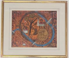 KÜNSTLER ? CB 1982 IM DRUCK Monogrammiert  Grösse 33 x 29 cm