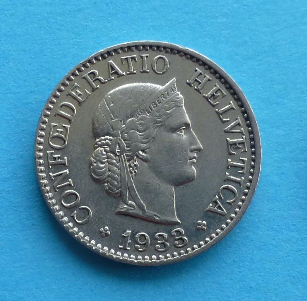 Tutti le monete: 10 Rappen 1933 – Usato da Niederglatt ZH venduto da Viktor1949 1