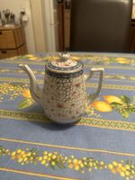 Petite théière asiatique japonaise style Kutani en porcelain