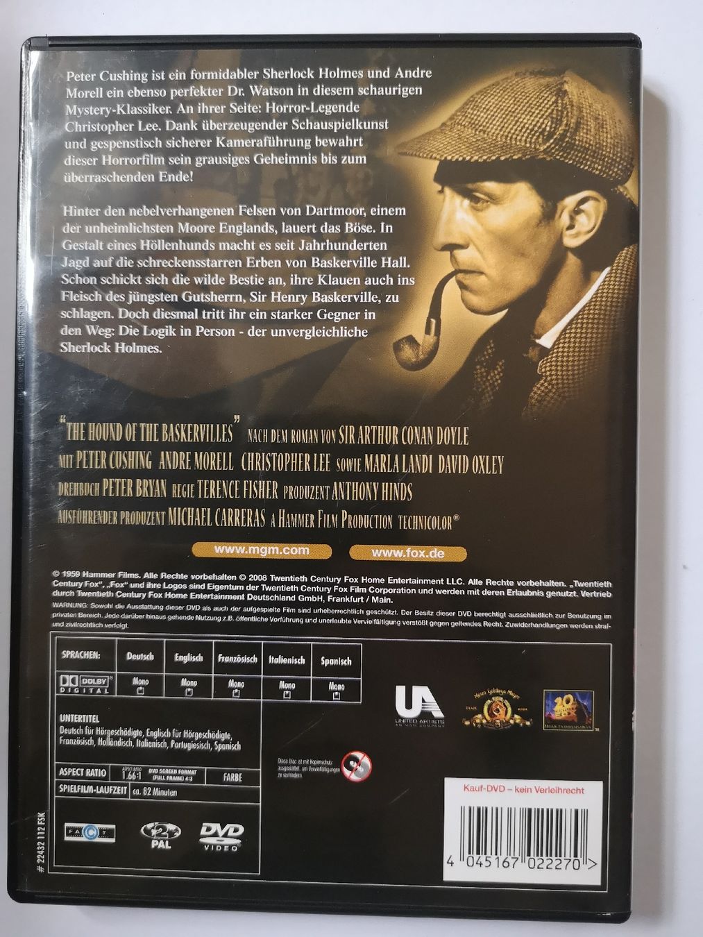 Tutti i DVDs: Der Hund von Baskerville DVD mit Peter Cushing – Usato da Tann venduto da Veebee6 1