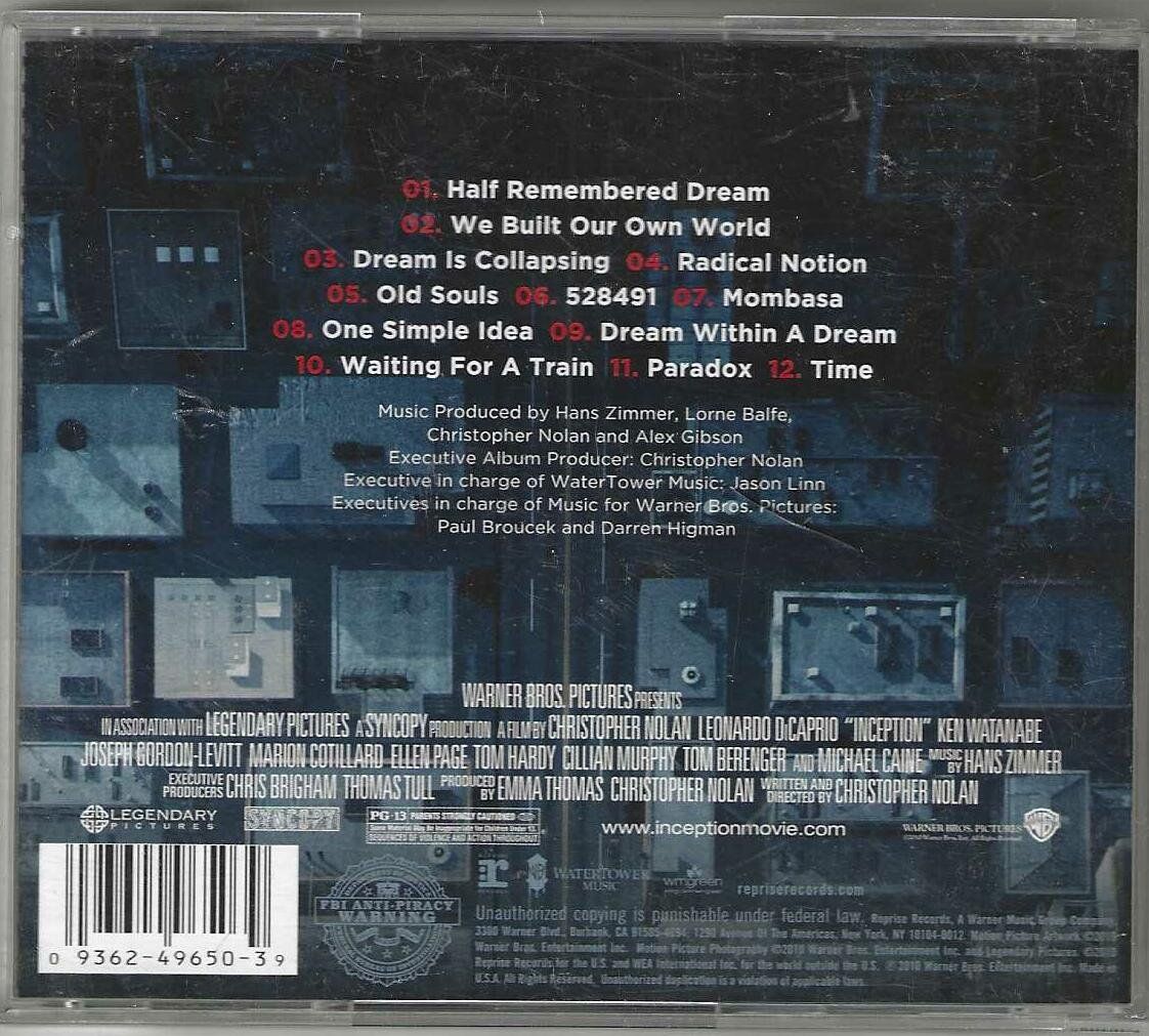 CDs: Hans Zimmer - Inception – Gebraucht aus Genève von CDLPBookS 1