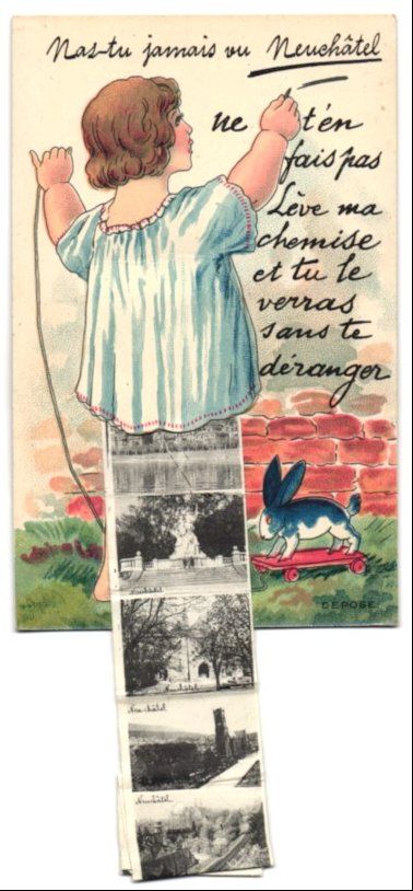 Cartes postales: Leporello-AK Neuchatel, Ansichten hinter – D'occasion à Berlin par bartko-reher