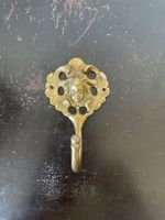 Antiker Messinghaken Cherub Engel für Wand, Garderobe