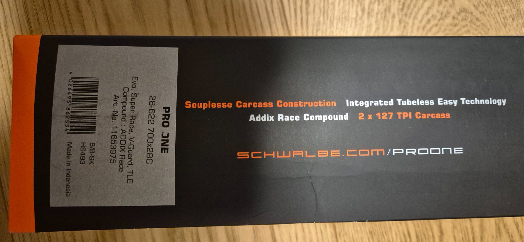 Pezzi di ricambio: Schwalbe Pro One 700x28c – Nuovo e nell'imballaggio originale da Rheinfelden venduto da Unicat 1