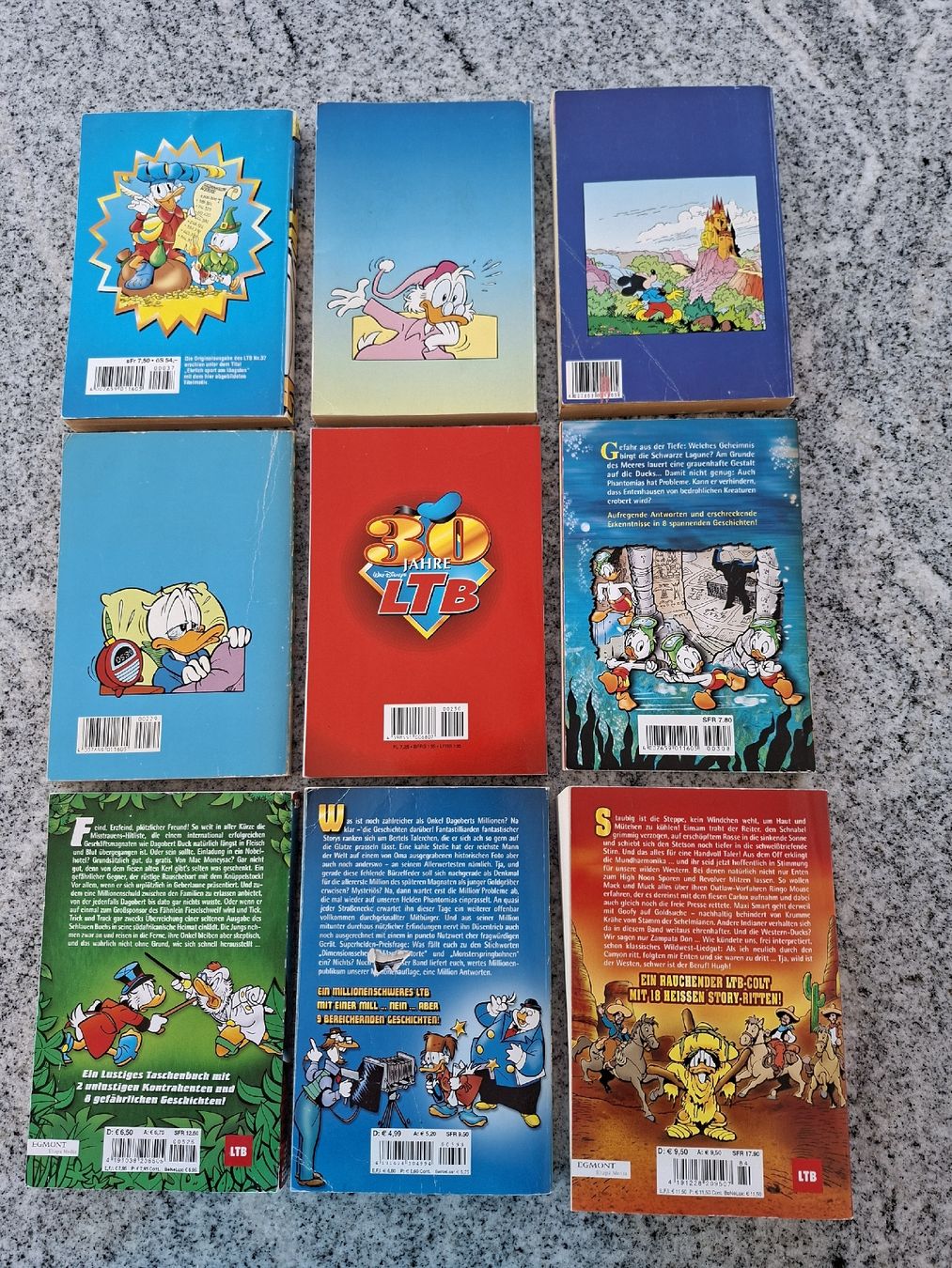 Fumetti: 9 Lustiges Taschenbücher  – Usato da Büsserach venduto da Grenzstein 1