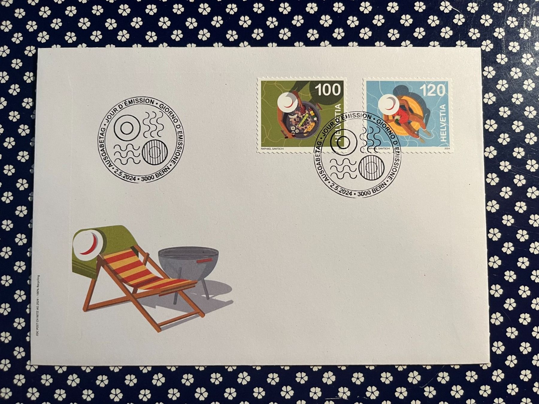 Tutti i francobolli: FDC 2024 aus 4er Block mit Haftpunkten – Nuovo (secondo la descrizione) da Arch venduto da seil819