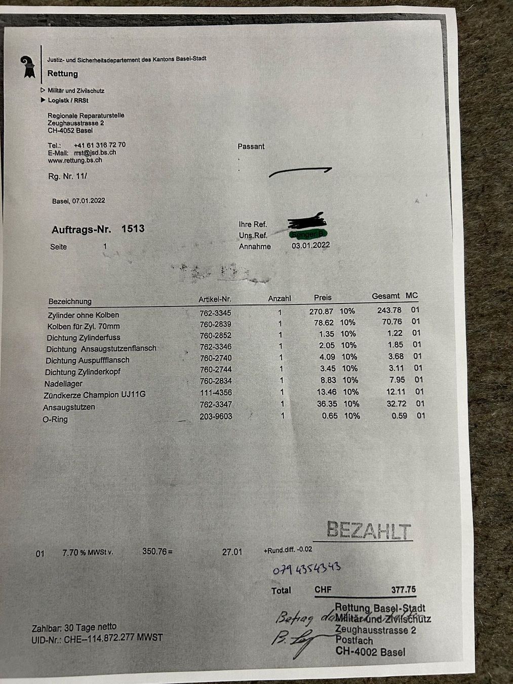 Pompe & Parti di ricambio: Motorpumpe Typ1 – Usato da Aarau venduto da Tanichtis01 9