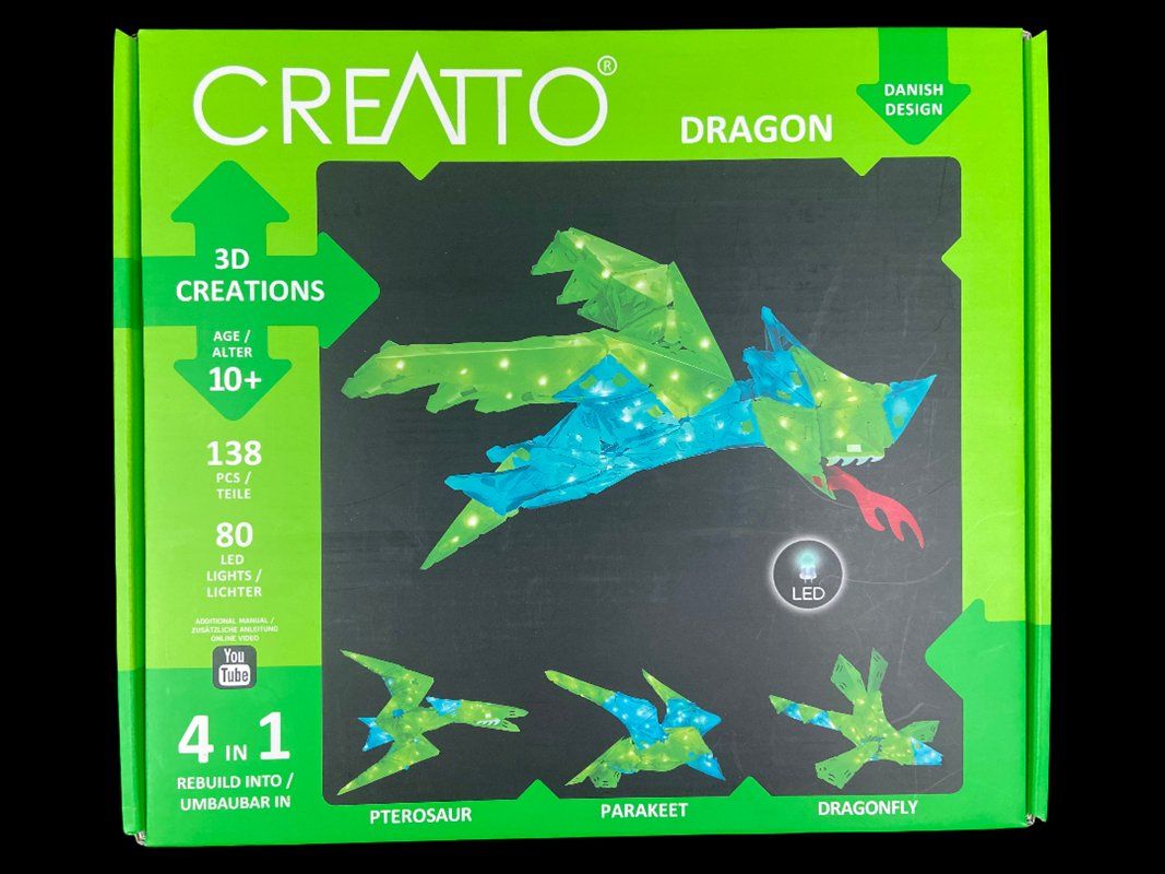 Puzzles: CREATTO Drache - 3D Puzzle & LED Lampe – Neuf avec emballage d'origine à Hünenberg par Restwert_Zug