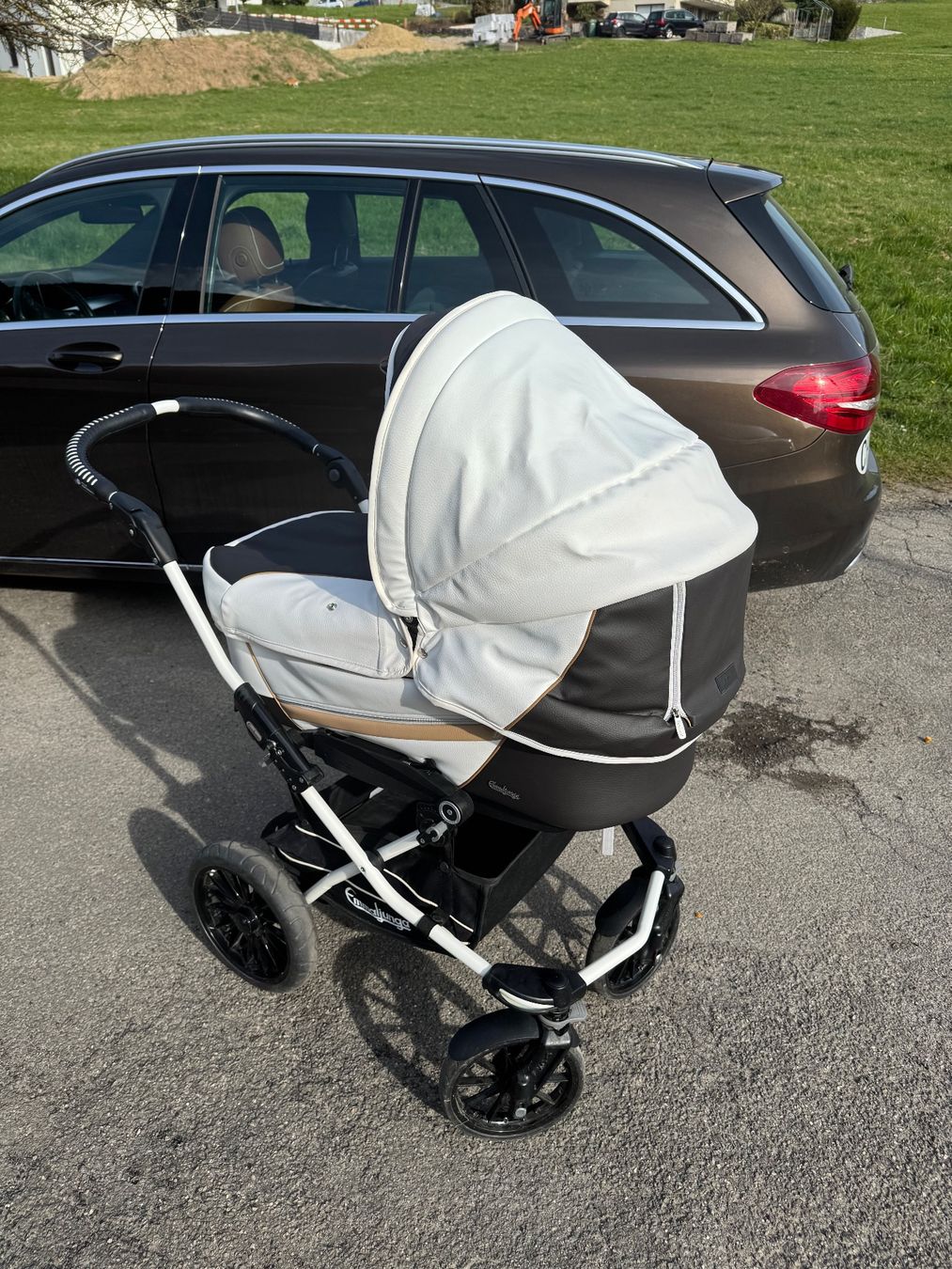Emmaljunga Carrozzine: Emmaljunga kombikinderwagen Leder – Usato da Dürrenäsch venduto da 1kirs 2