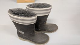 Blinkende Gummistiefel gefüttert schwarz Grösse 30/31
