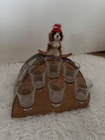 🥃 🪵 Holz-Schnapsbank mit Shot Gläser, Einzelstück