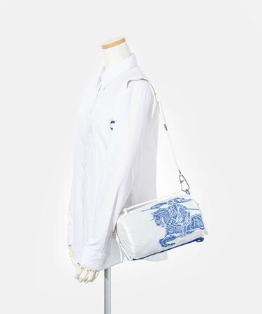 Burberry Sport Tasche Weiss mit blauem Logo, Top Zustand