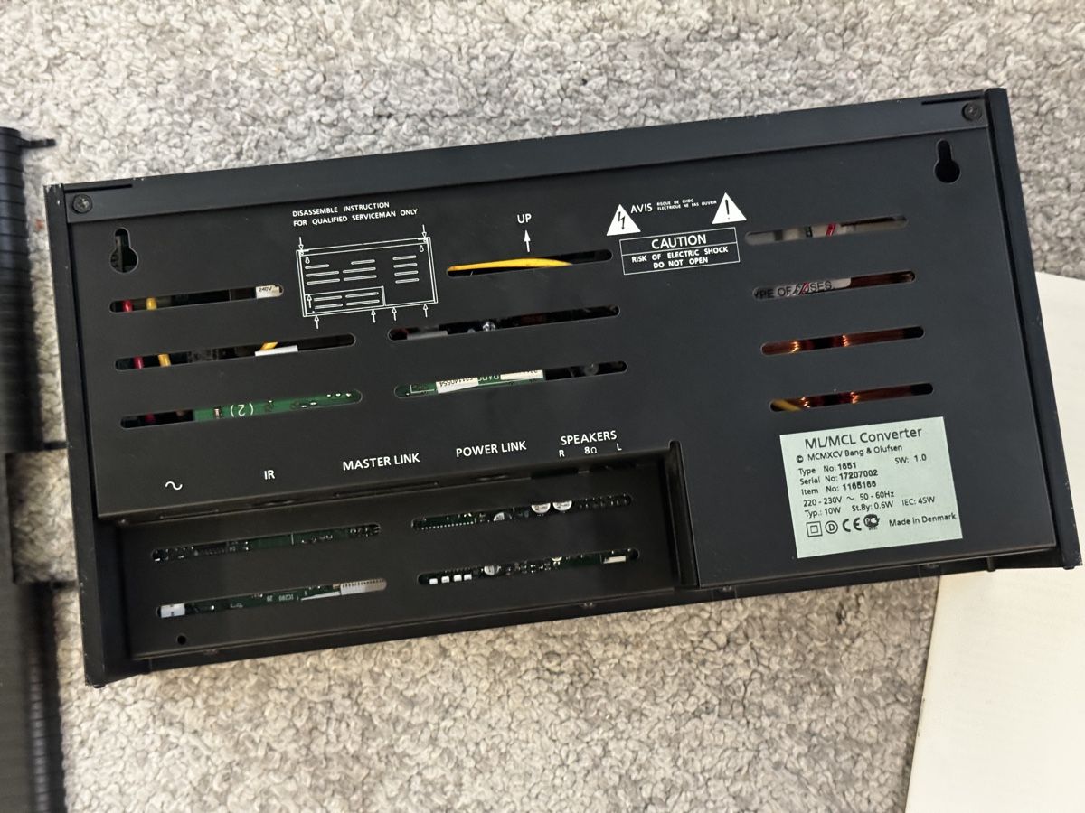 Bang & Olufsen Convertitori: Bang und Olufsen ML/MCL Converter – Usato da Glattfelden venduto da Dani_Tanner