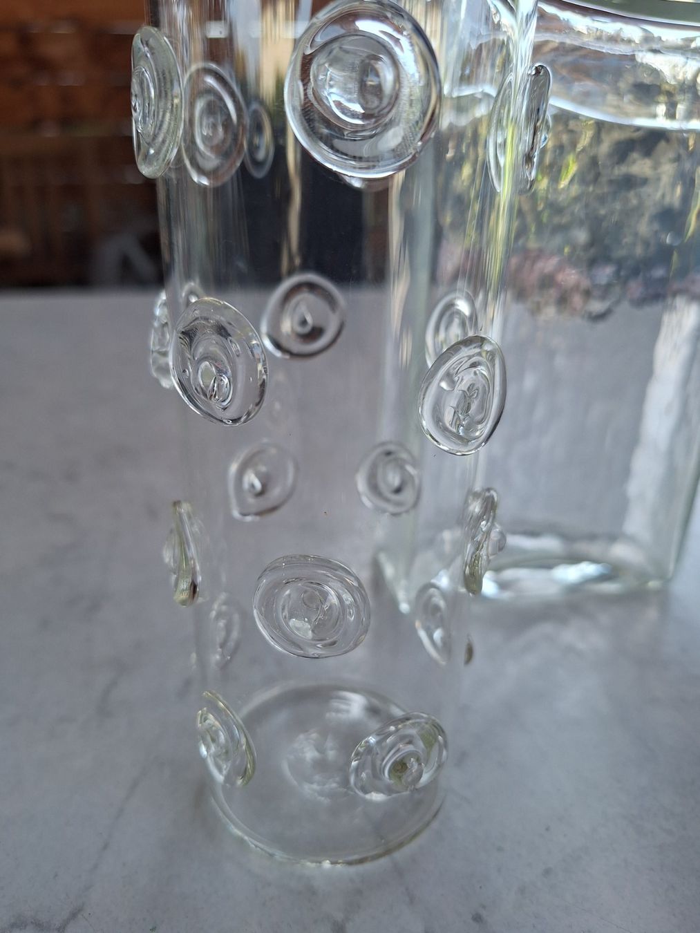 Vasi & Recipienti: VINTAGE 3ER SET VASEN VASE GLASVASE – Usato da Huttwil venduto da Kunterbuntli 1