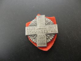 Altes Turnkreuz Turnfest Schwingertag Suhr 1933