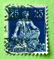  Nr.109 Sitzende Helvetia mit Schwert GESTEMPELT    