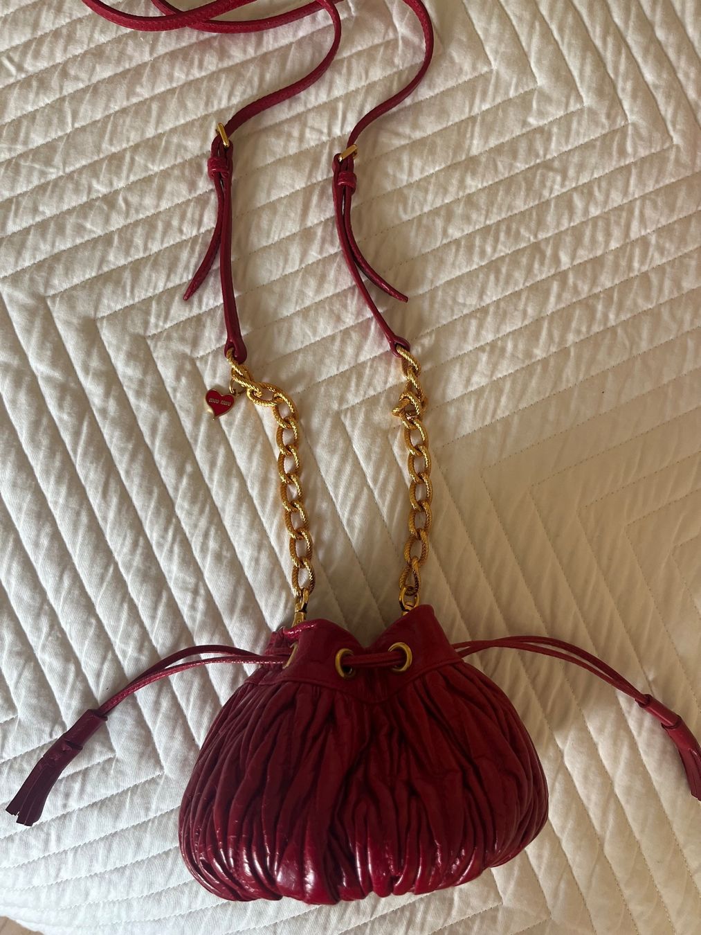 Miu Miu Taschen für Damen: MIU MIU micro-mini-Tasche - rot - Echtleder – Neu (gemäss Beschreibung) aus Bern von Leppi2 4
