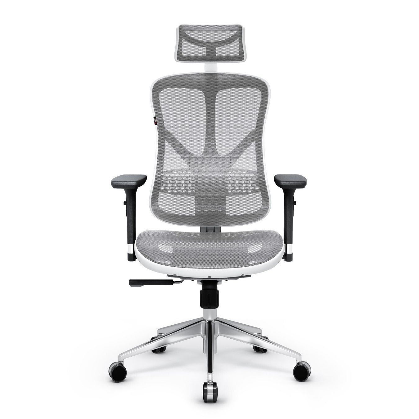 Sedie: Ergonomischer Schreibtischstuhl Diablo V-Basic - Weiss-Grau – Nuovo e nell'imballaggio originale da Wallenwil venduto da toesstal-vertrieb