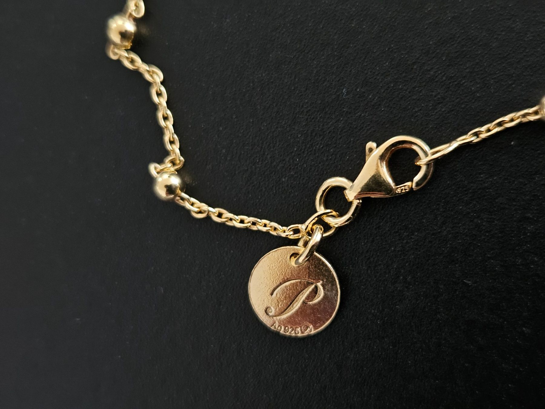 Pompidou Catenine: Ankerkette mit Kugeln gold – Nuovo (secondo la descrizione) da Bern venduto da Rebby_H 1