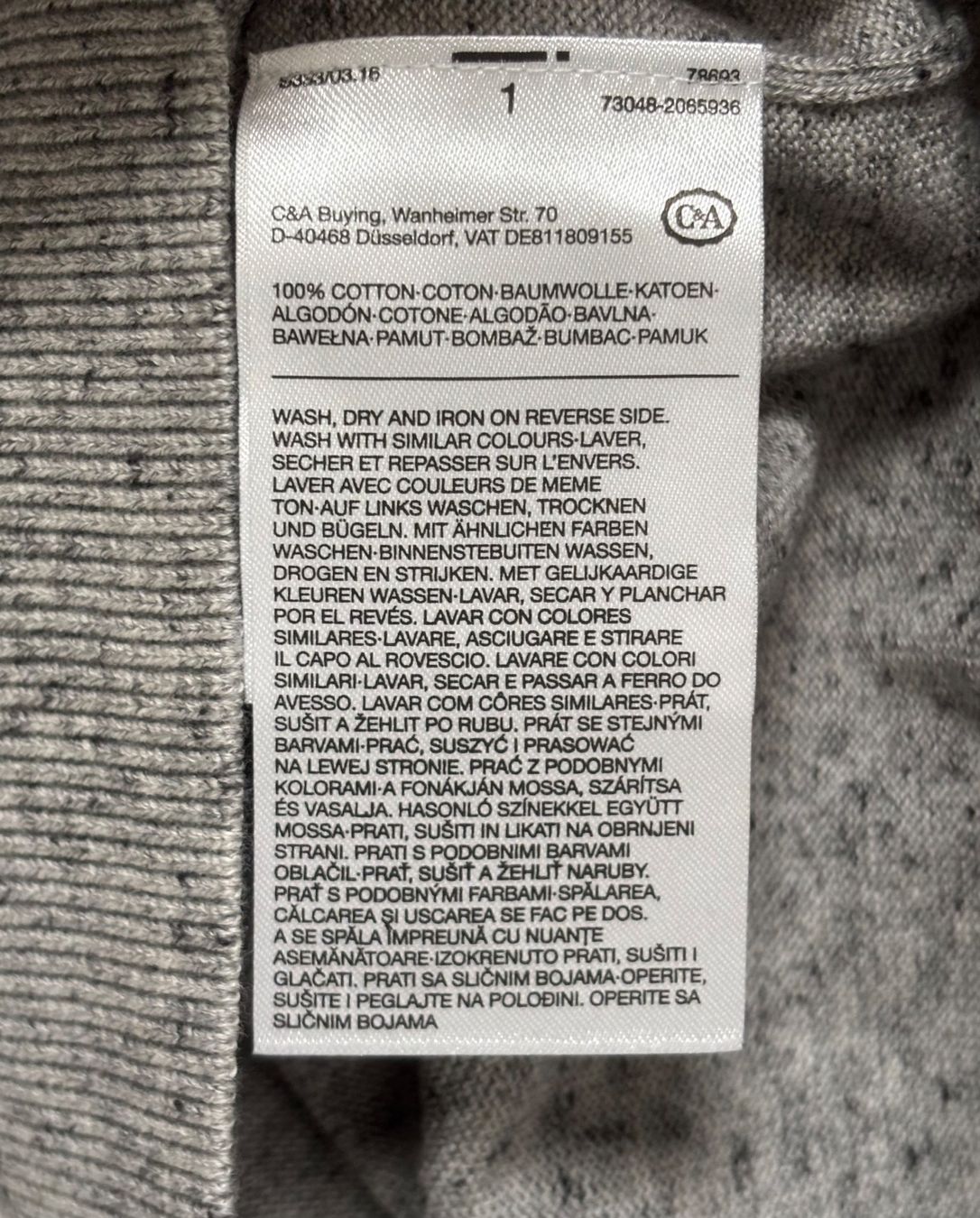 C&A Pullover & Sweatshirts: 🤍 Herren - Strickpullover von „C&A“, hellgrau, Gr. L 🤍 – Gebraucht aus Geroldswil von 2nd-Chance 4
