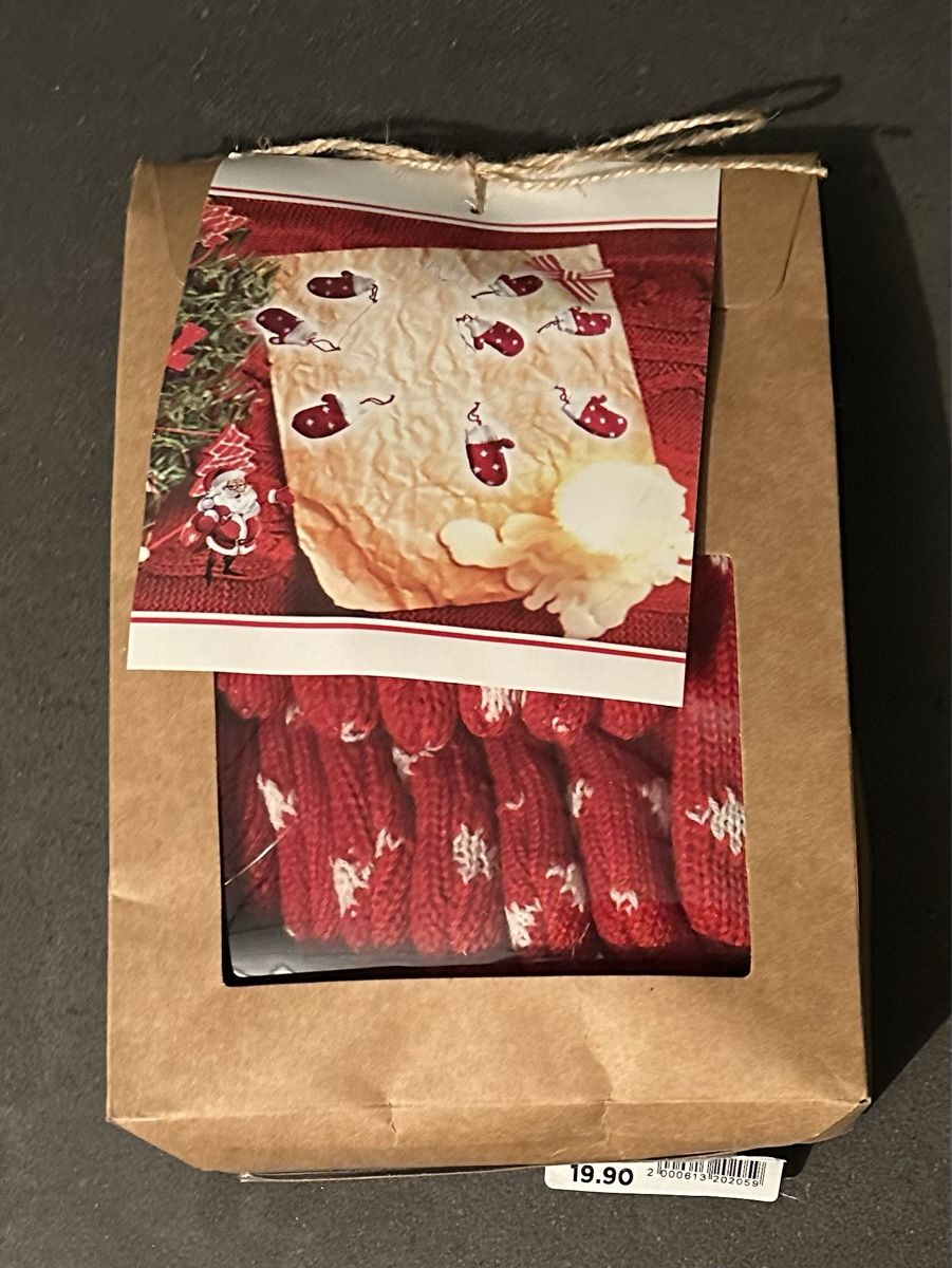 Toutes les décorations: Weihnachts Deko Strick Handschuhe rot weiss – Neuf avec emballage d'origine à Kestenholz par Inna09