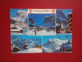 Grindelwald Bern Winter mehrbildrig mit Skigebiet 1988