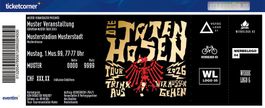 1x Die Toten Hosen - Trink Aus! Wir Müssen Gehen - Tour 2026