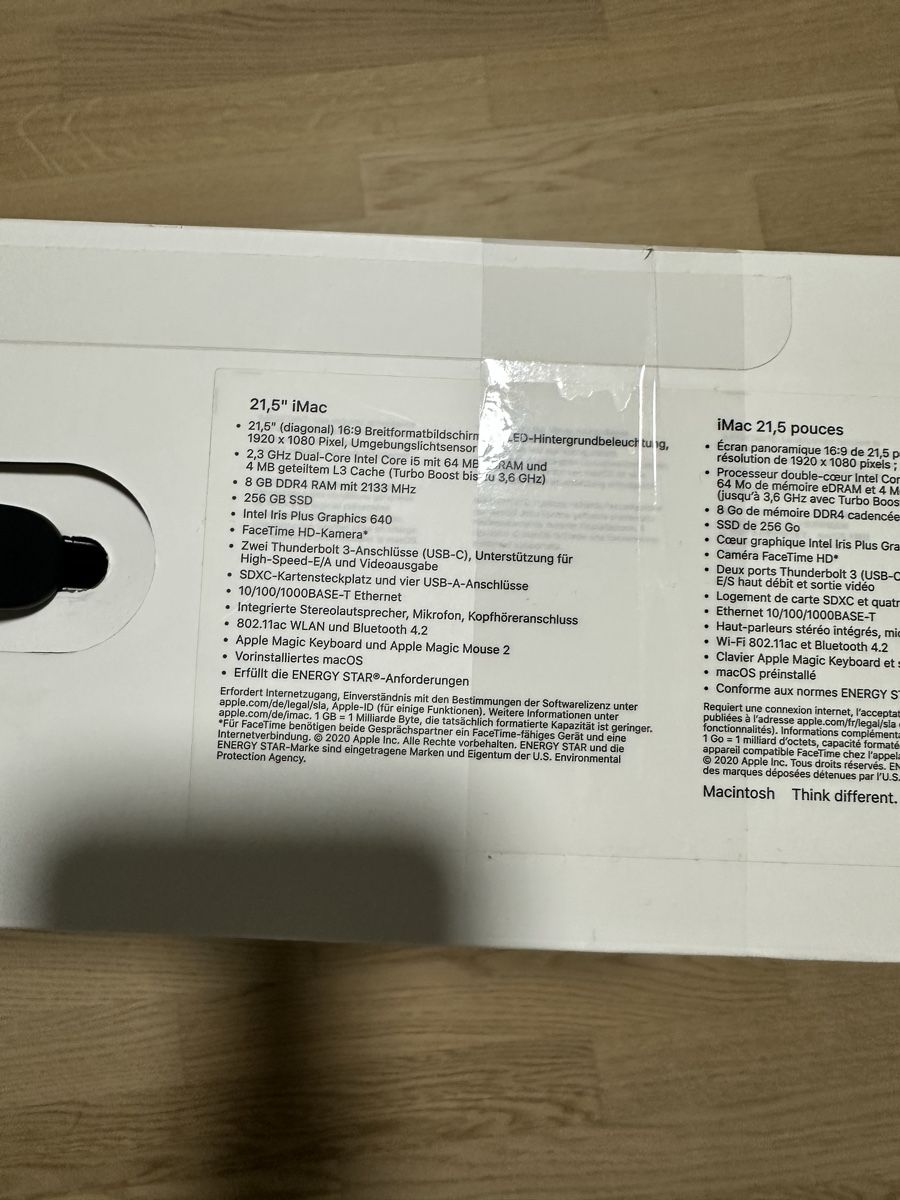 Apple PCs: Apple iMac 21.5 Zoll – Neu (gemäss Beschreibung) aus Zürich von har_5sqs 4