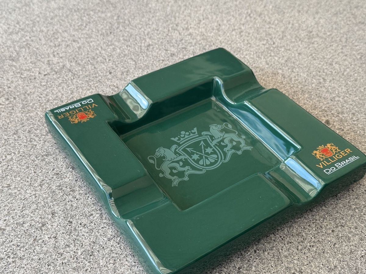 Villiger Portacenere: Villiger do Brasil Aschenbecher, grün, – Usato da Deitingen venduto da Himhip