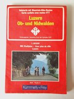 Velokarte Luzern Ob-und Nidwalden mit Mountain-Bike-Routen