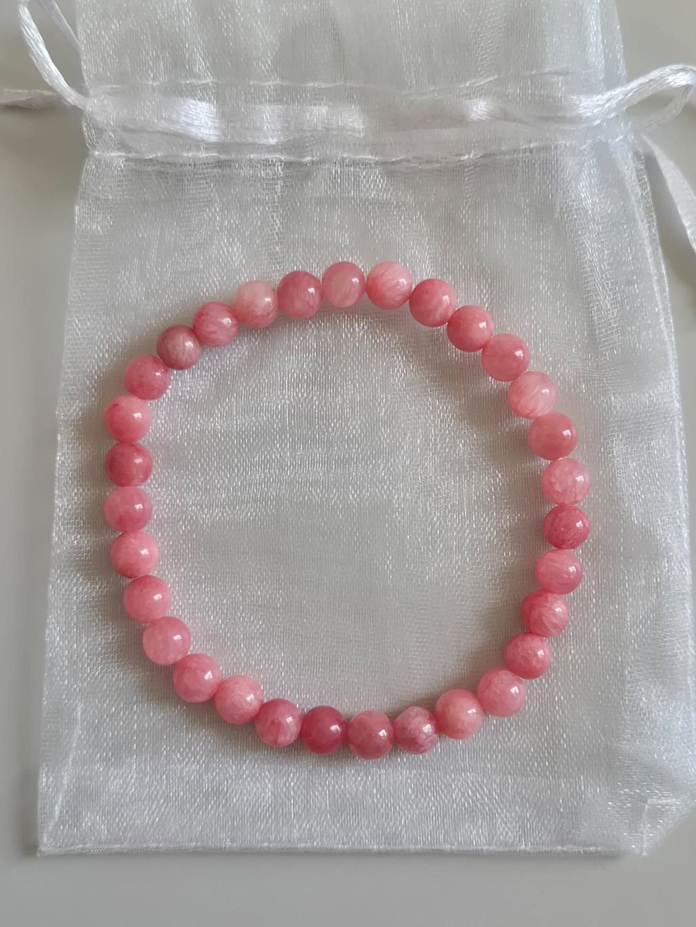 Bracciali & Braccialetti: Rhodochrosit Armband 6mm – Nuovo e nell'imballaggio originale da Rüti ZH venduto da pep_l9zp