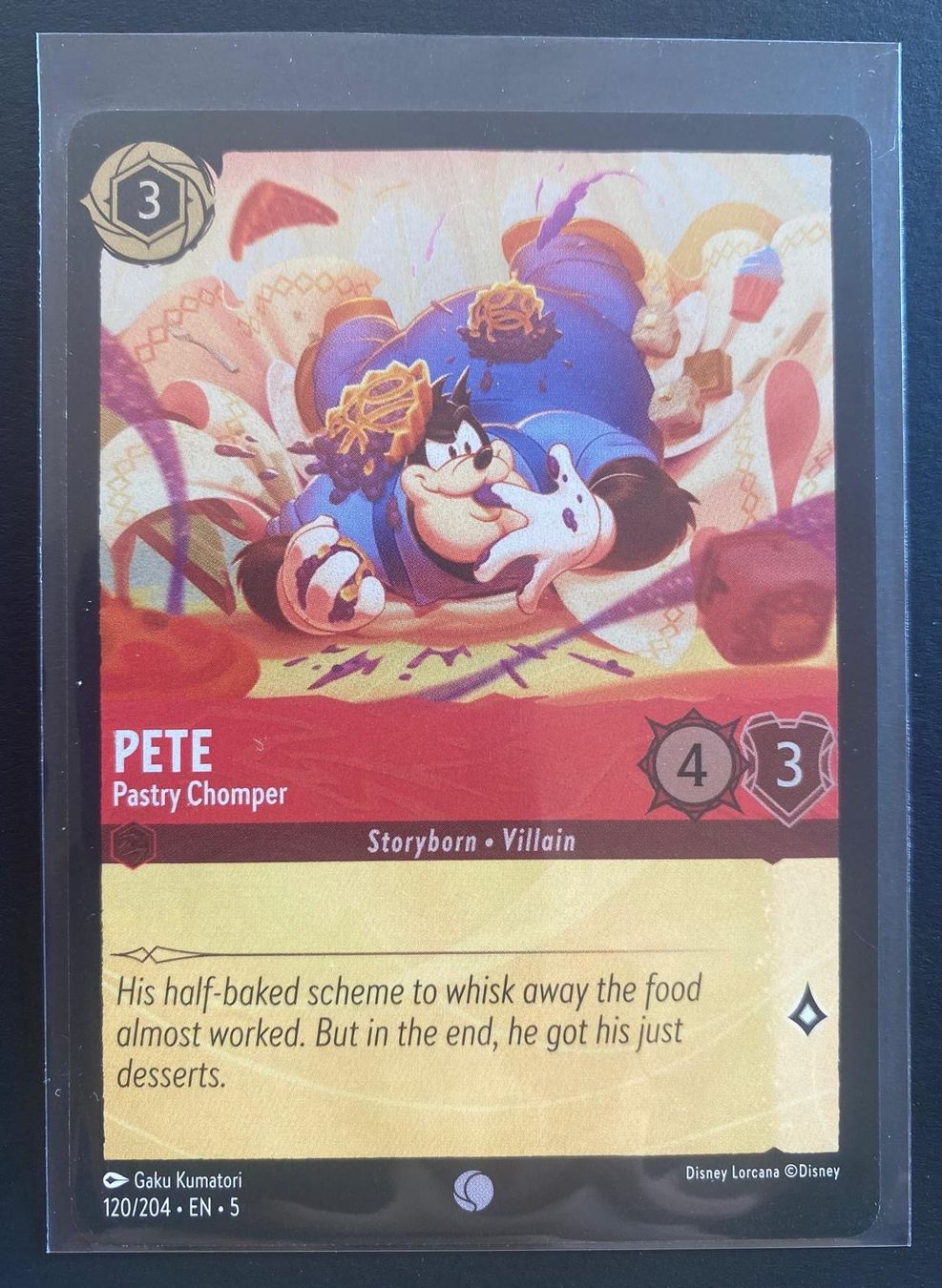 Disney Sammelbilder & Trading cards: Lorcana FOIL PETE 120/204 EN-5 Common – Gebraucht aus Lugano von VlaseCard