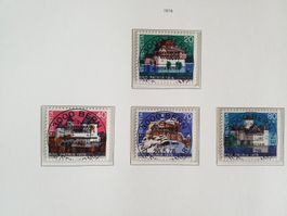 1978 Pro Patria Satz Ersttag Vollstempel mit Gummi