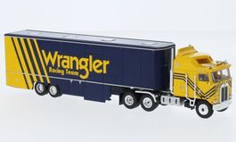Kenworth K 100 Renntransporter, Wrangler Brekina H0 1/87