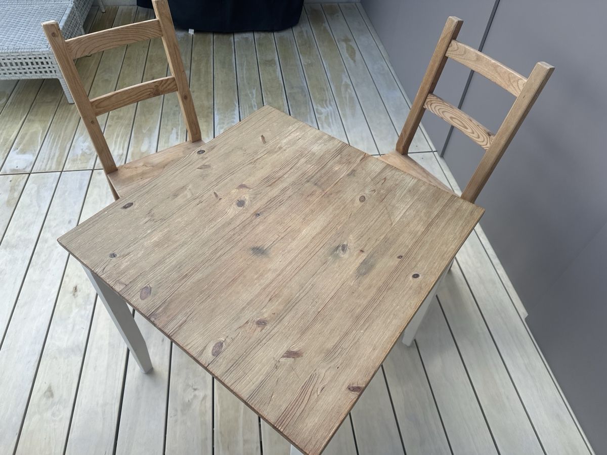 Ikea Set di tavolo e panche: Tisch mit 2 Stühlen, IKEA, Frühling – Usato da Rothenburg venduto da wer_g9fd 8