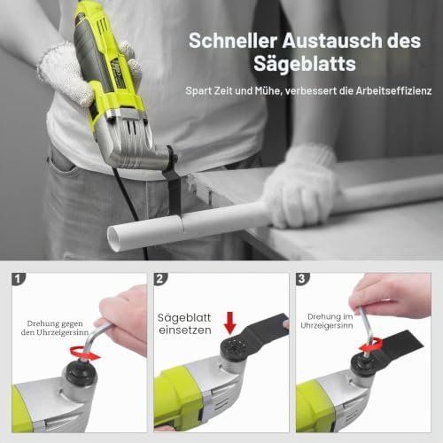 Alle Werkzeuge: Multitool Oszillierendes Werkzeug 6 variable Geschwindigkeit – Neu und originalverpackt aus Hundwil von Stallone5 3
