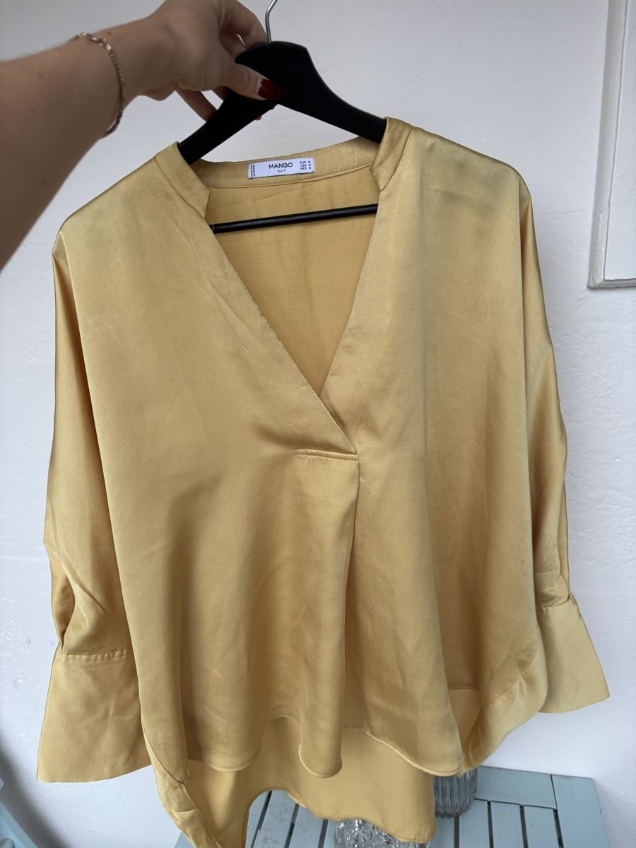 Mango Camicette: Chemisier Mango jaune poussin – Usato da Zürich venduto da mps_9cp7