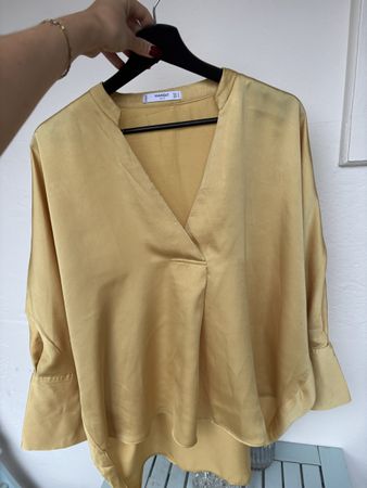 Chemisier Mango jaune poussin