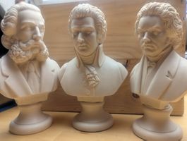 Klassische Büste: Strauss, Mozart, Beethoven- Top Zustand!