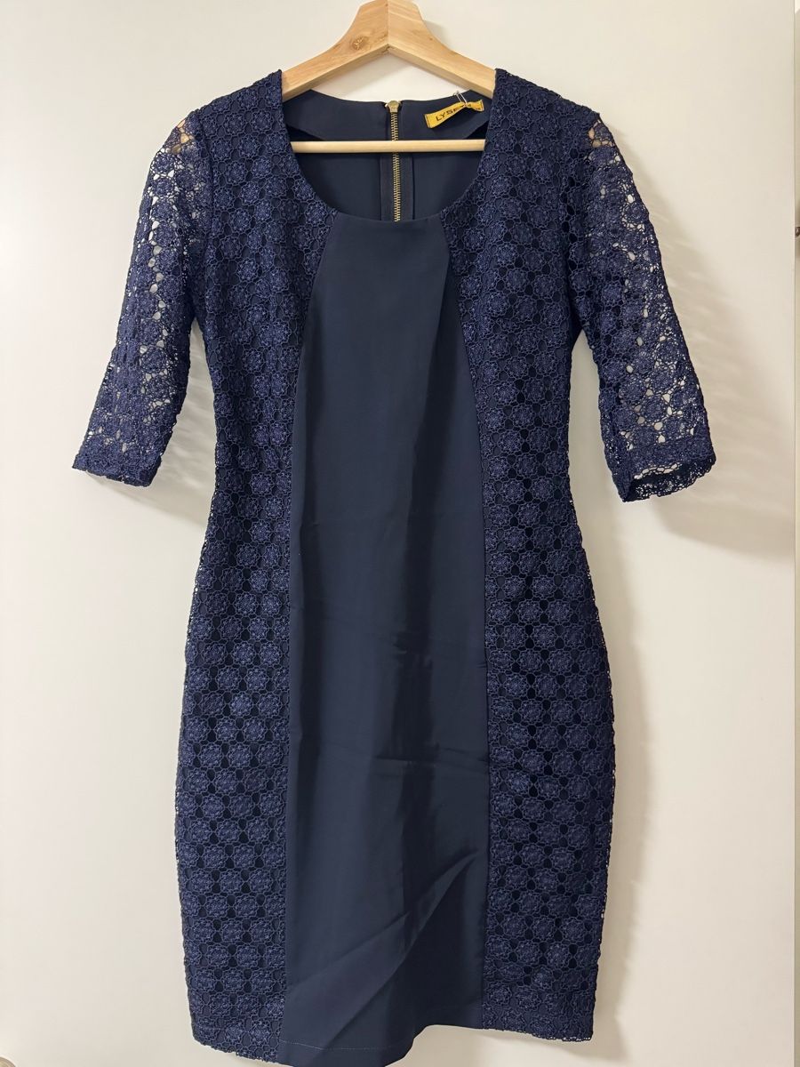 Vestiti: Lyseta Kleid, Gr. 38, dunkelblau – Nuovo (secondo la descrizione) da Zürich venduto da pamleano