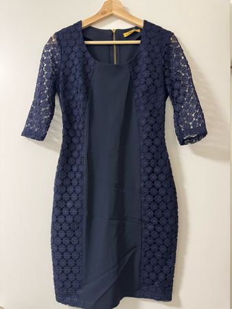 Lyseta Kleid, Gr. 38, dunkelblau