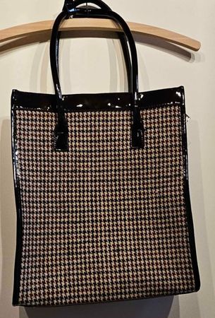 Shopper Tasche Hahnentrittmuster