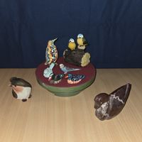 Vogel-Figuren-Sammlung, 9 Stk., Deko-Objekte, Top Zustand