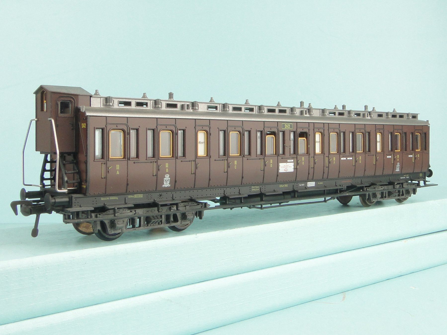 Fleischmann Modellini di ferrovie: Fleischmann Oldtimer Wagen 3 Kl. – Usato da Bülach venduto da cann11 2