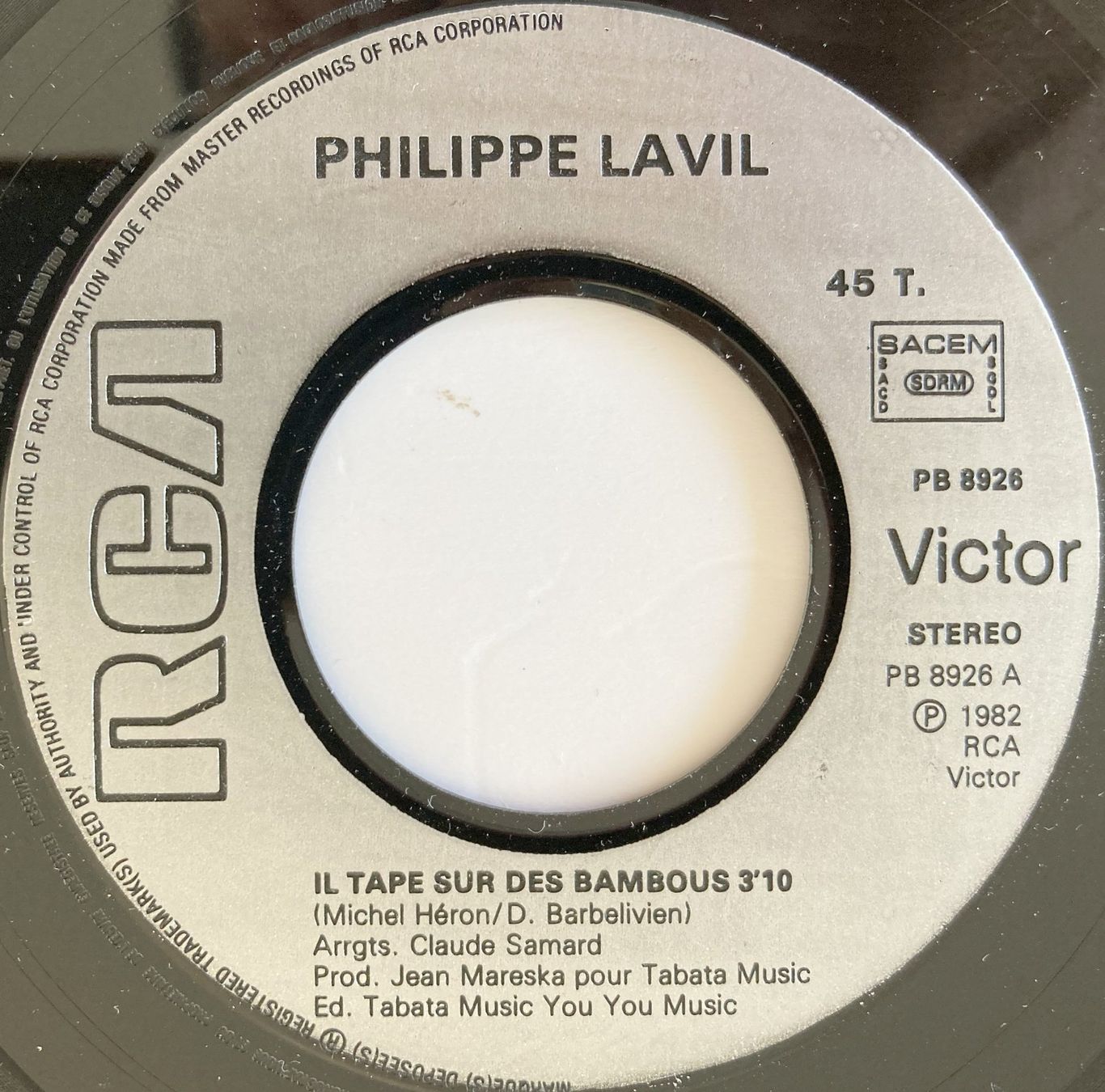 Dischi in vinile: PHILIPPE LAVIL - IL TAPE SUR DES BAMBOUS – Usato da Bottens venduto da hotter-than-hell 2