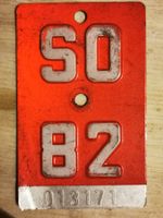 Velonummer SO 82