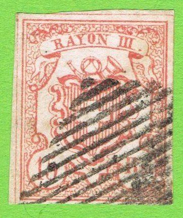 Alle Briefmarken: Rayon III grosse Ziffer T3 OM II – Gebraucht aus Biberstein von Jura39
