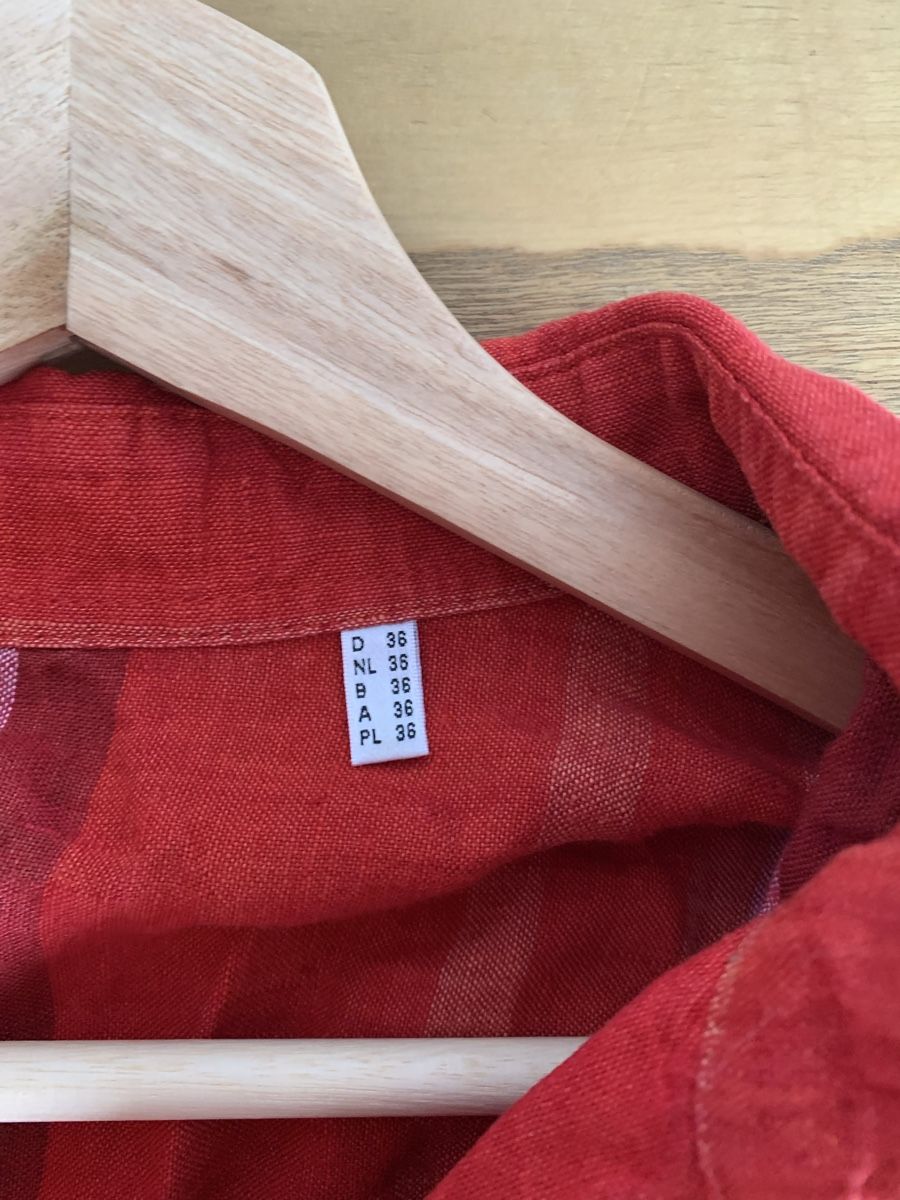 Chemisiers: 100% Leinen Bluse rot designer – Neuf (Voir description) à Neukirch (Egnach) par ginger34 2