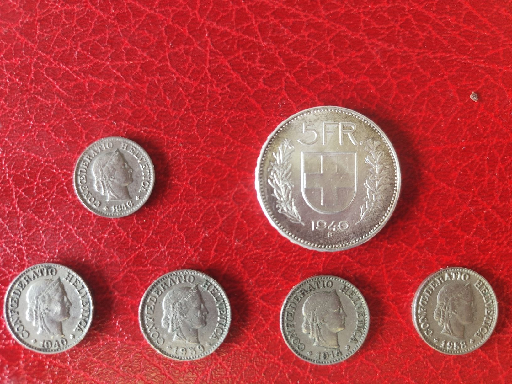 Tutti le monete: Alte CH Münzen Silber 5Fr. 1940 – Usato da Gossau SG venduto da mog_2q7f 3