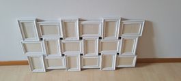 Weisse Fotorahmen, für 18 Fotos, neuwertig, schöne Deko!